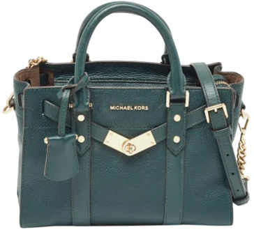 Pre-owned Leather totes Michael Kors Pre-owned , Green , Dames - ONE Size