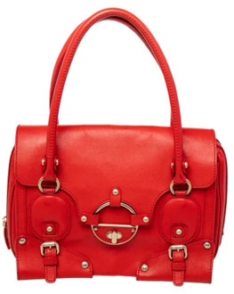 Pre-owned Leather totes Versace Pre-owned , Red , Dames - ONE Size