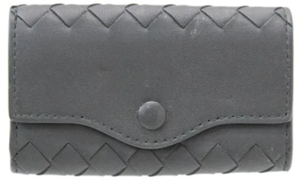 Pre-owned Leather wallets Bottega Veneta Vintage , Gray , Dames - ONE Size