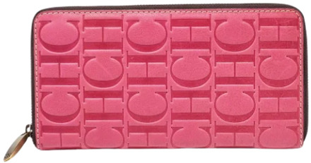 Pre-owned Leather wallets Carolina Herrera Pre-owned , Pink , Dames - ONE Size