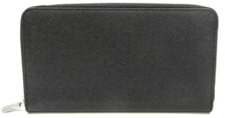 Pre-owned Leather wallets Louis Vuitton Vintage , Black , Dames - ONE Size