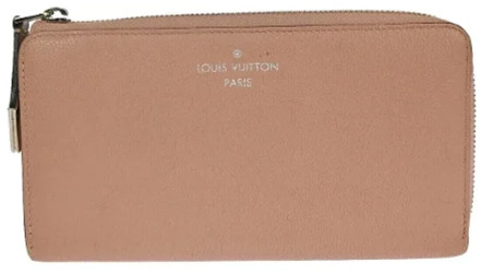 Pre-owned Leather wallets Louis Vuitton Vintage , Pink , Dames - ONE Size