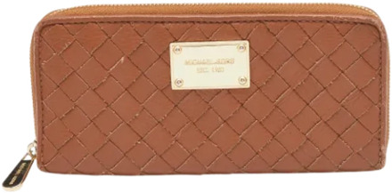 Pre-owned Leather wallets Michael Kors Pre-owned , Beige , Dames - ONE Size