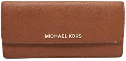 Pre-owned Leather wallets Michael Kors Pre-owned , Brown , Dames - ONE Size
