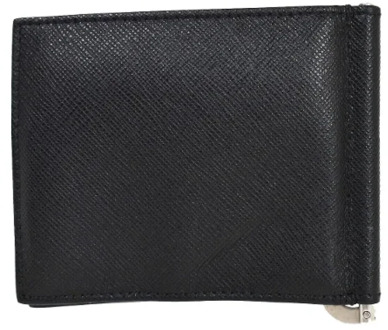 Pre-owned Leather wallets Prada Vintage , Black , Dames - ONE Size