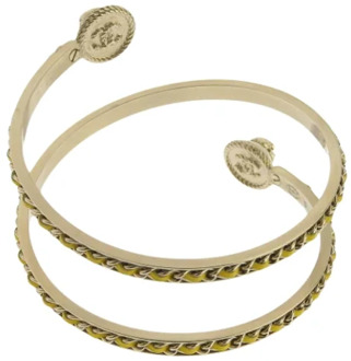 Pre-owned Metal bracelets Chanel Vintage , Yellow , Dames - ONE Size