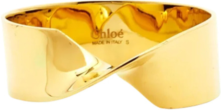 Pre-owned Metal bracelets Chloé Pre-owned , Yellow , Dames - ONE Size