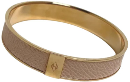 Pre-owned Metal bracelets Hermès Vintage , Yellow , Dames - ONE Size