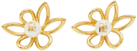 Pre-owned Metal earrings Carolina Herrera Pre-owned , Yellow , Dames - ONE Size