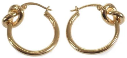 Pre-owned Metal earrings Celine Vintage , Yellow , Dames - ONE Size