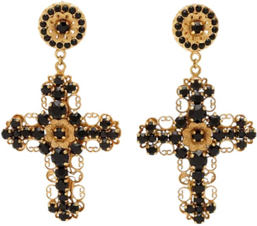 Pre-owned Metal earrings Dolce & Gabbana Pre-owned , Yellow , Dames - ONE Size