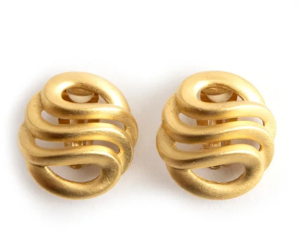Pre-owned Metal earrings Givenchy Pre-owned , Yellow , Dames - ONE Size