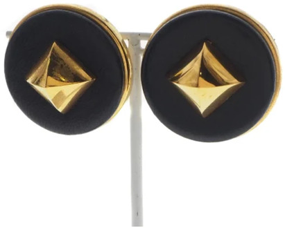 Pre-owned Metal earrings Hermès Vintage , Yellow , Dames - ONE Size
