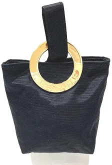 Pre-owned Nylon clutches Celine Vintage , Black , Dames - ONE Size