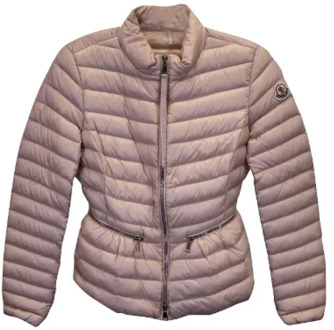 Pre-owned Nylon outerwear Moncler Pre-owned , Pink , Dames - XS