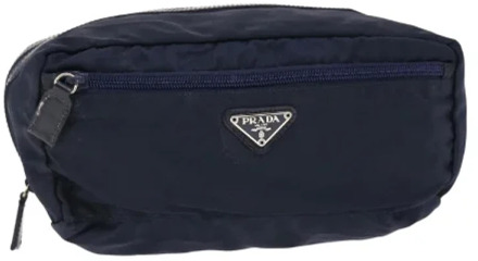 Pre-owned Nylon prada-bags Prada Vintage , Blue , Dames - ONE Size