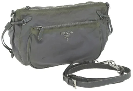 Pre-owned Nylon prada-bags Prada Vintage , Gray , Dames - ONE Size