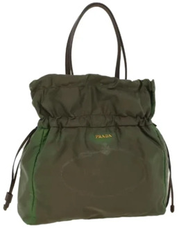 Pre-owned Nylon prada-bags Prada Vintage , Green , Dames - ONE Size