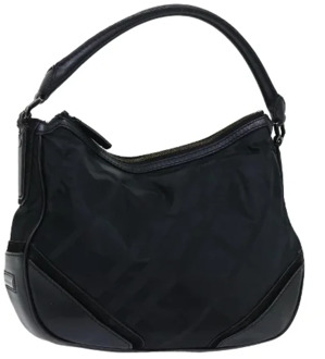 Pre-owned Nylon shoulder-bags Burberry Vintage , Black , Dames - ONE Size