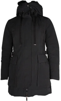 Pre-owned Polyester outerwear Moncler Pre-owned , Black , Dames - XS
