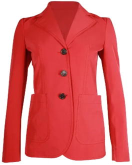 Pre-owned Polyester outerwear Prada Vintage , Red , Dames - S