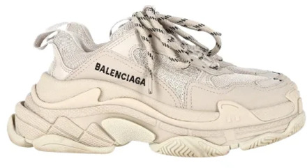 Pre-owned Polyester sneakers Balenciaga Vintage , Beige , Dames - 35 EU