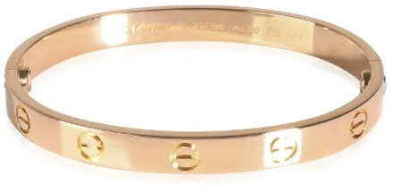 Pre-owned Rose Gold bracelets Cartier Vintage , Beige , Dames - ONE Size
