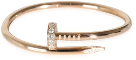 Pre-owned Rose Gold bracelets Cartier Vintage , Yellow , Dames - ONE Size