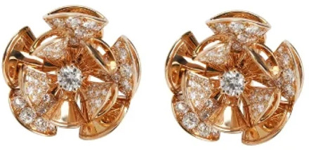 Pre-owned Rose Gold earrings Bvlgari Vintage , Multicolor , Dames - ONE Size