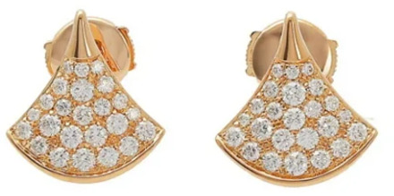 Pre-owned Rose Gold earrings Bvlgari Vintage , Yellow , Dames - ONE Size