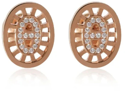 Pre-owned Rose Gold earrings Hermès Vintage , Gray , Dames - ONE Size