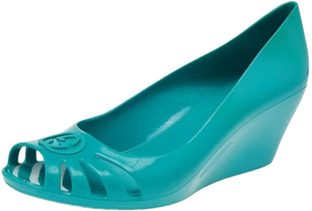 Pre-owned Rubber heels Gucci Vintage , Blue , Dames - 37 EU