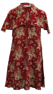 Pre-owned Silk dresses Valentino Vintage , Red , Dames - 2XS