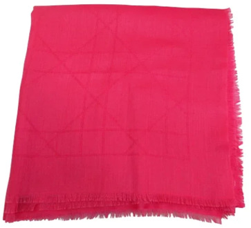 Pre-owned Silk scarves Dior Vintage , Pink , Dames - ONE Size