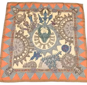 Pre-owned Silk scarves Hermès Vintage , Multicolor , Dames - ONE Size