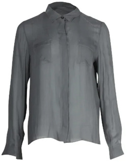Pre-owned Silk tops Chloé Pre-owned , Gray , Dames - XL