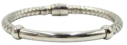 Pre-owned Silver bracelets Bottega Veneta Vintage , Gray , Dames - ONE Size