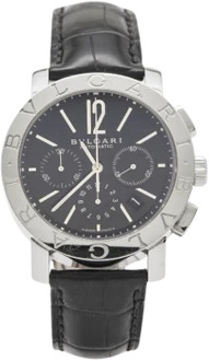 Pre-owned Stainless Steel watches Bvlgari Vintage , Black , Heren - ONE Size