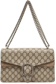 Pre-owned Suede gucci-bags Gucci Vintage , Beige , Dames - ONE Size