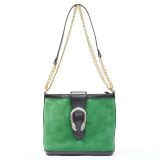 Pre-owned Suede gucci-bags Gucci Vintage , Green , Dames - ONE Size