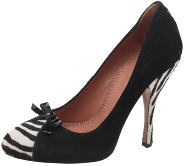 Pre-owned Suede heels Alaïa Pre-owned , Black , Dames - 36 EU