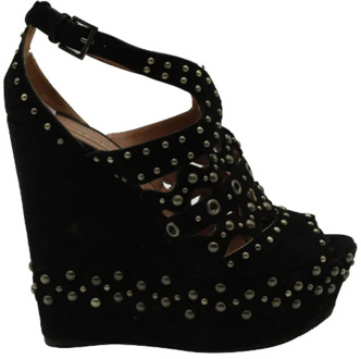 Pre-owned Suede heels Alaïa Pre-owned , Black , Dames - 37 EU