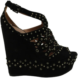 Pre-owned Suede heels Alaïa Pre-owned , Black , Dames - 37 EU
