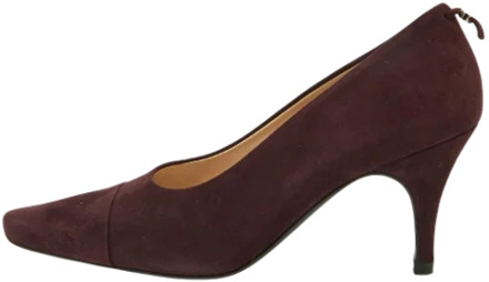 Pre-owned Suede heels Chanel Vintage , Purple , Dames - 37 1/2 EU