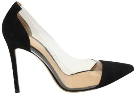 Pre-owned Suede heels Gianvito Rossi Pre-owned , Black , Dames - 37 EU