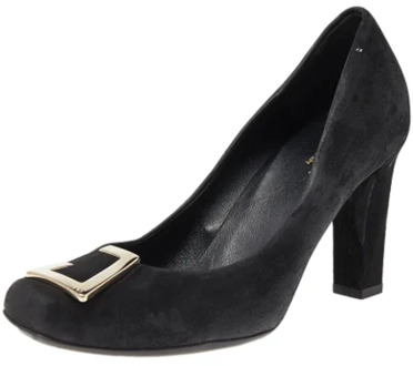 Pre-owned Suede heels Gucci Vintage , Black , Dames - 36 EU
