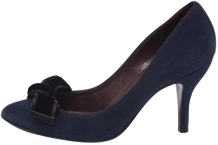 Pre-owned Suede heels Gucci Vintage , Blue , Dames - 36 1/2 EU