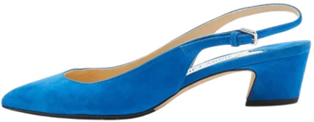 Pre-owned Suede heels Jimmy Choo Pre-owned , Blue , Dames - 36 EU