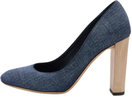 Pre-owned Suede heels Jimmy Choo Pre-owned , Blue , Dames - 38 EU