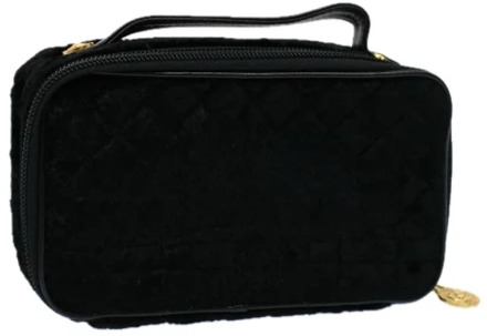 Pre-owned Velvet handbags Versace Pre-owned , Black , Dames - ONE Size